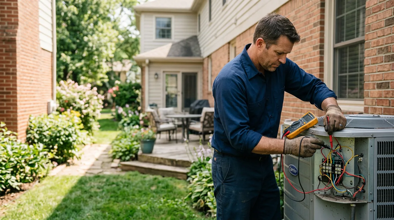 HVAC technician working near Tribune, KS